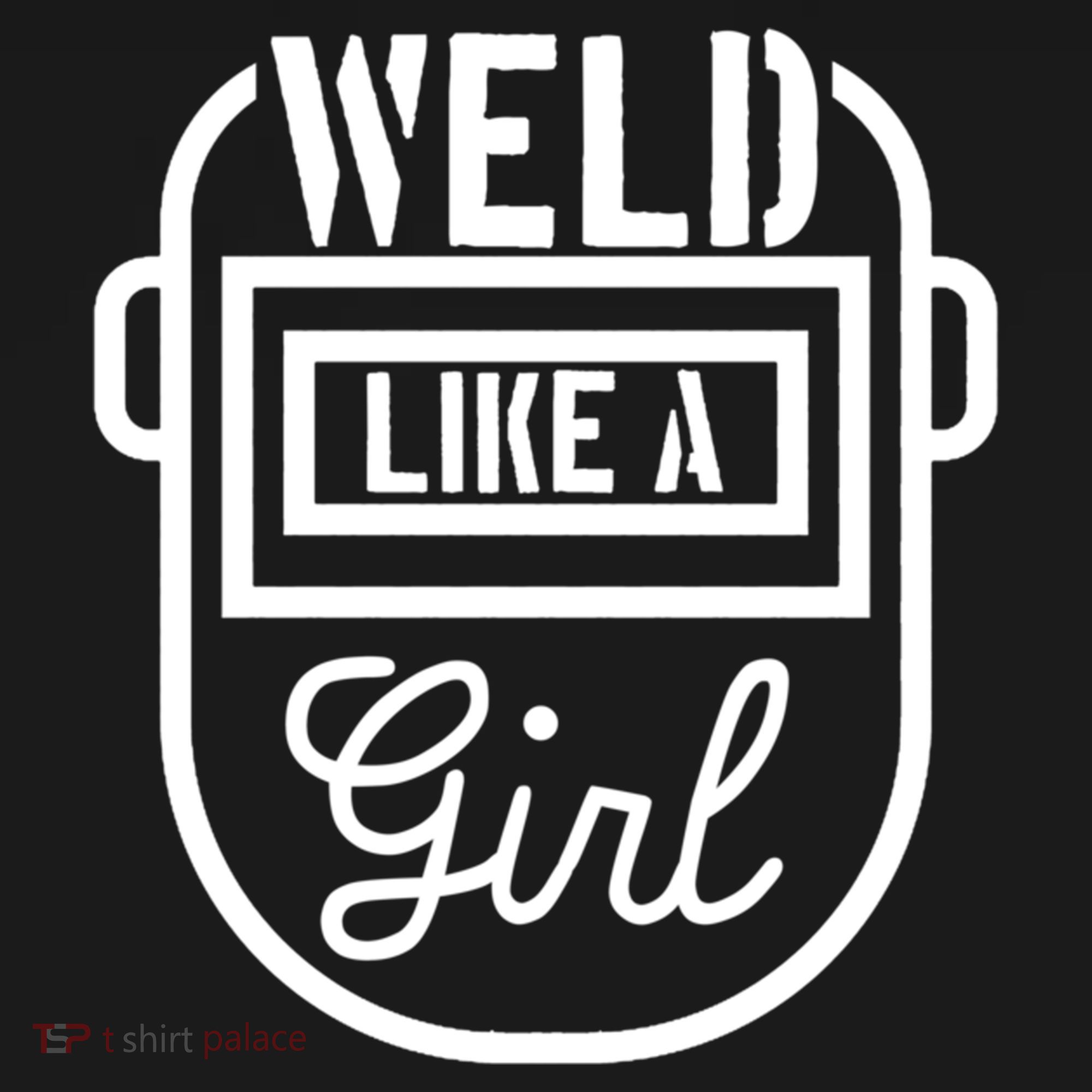 Female Welder Gift Weld Like A Girl Mask Women's Tank Top