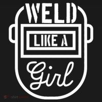 Female Welder Gift Weld Like A Girl Mask Tank Top thumb 6