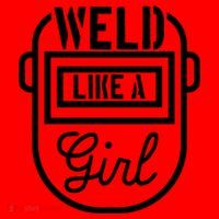 Female Welder Gift Weld Like A Girl Mask Santa Hat thumb 1