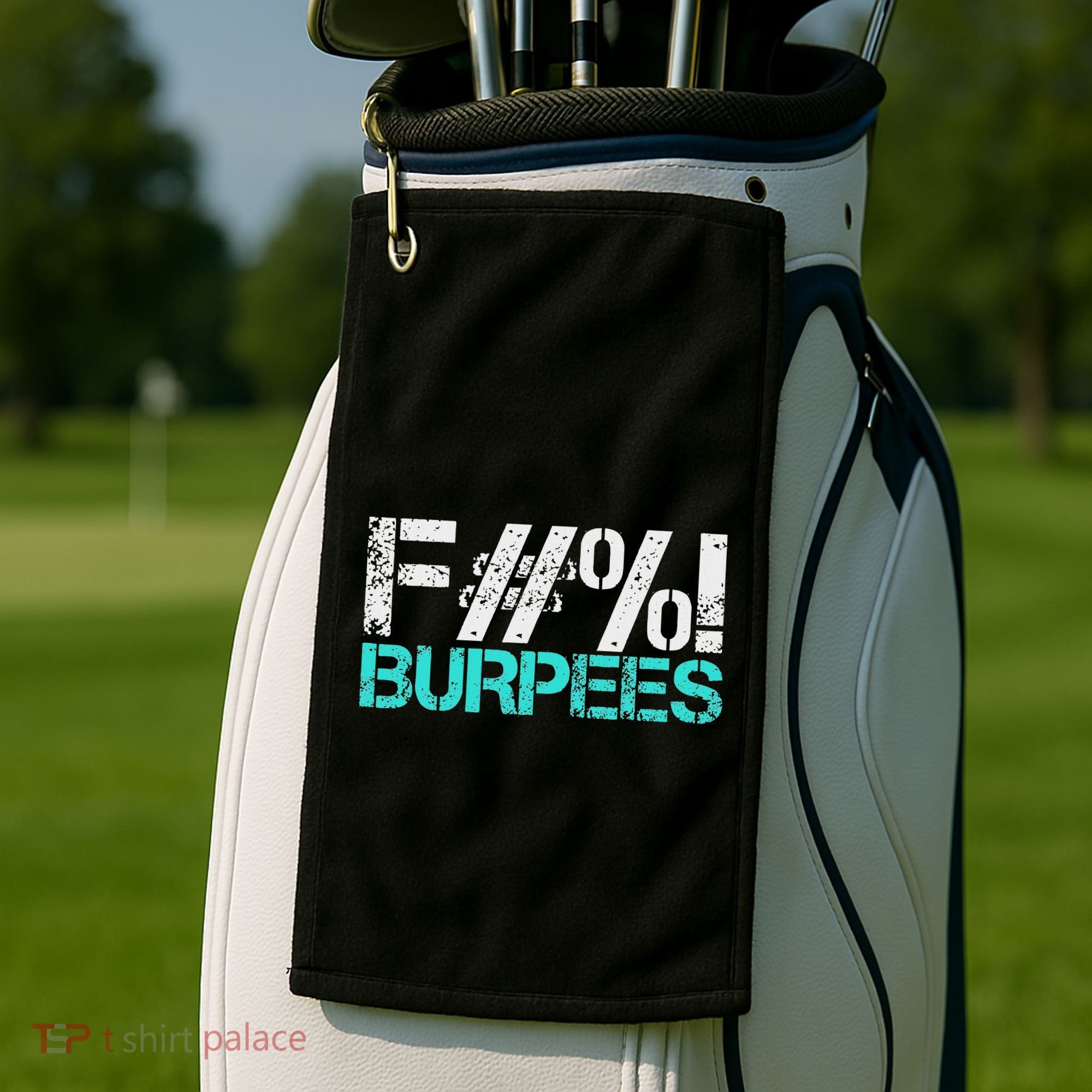 Funny Workout Gym Fuck Burpees Women Golf Towel