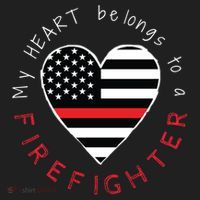 Firefighter Wife Girlfriend Thin Red Line Heart Flag Fire Gift Hat thumb 2