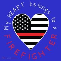 Firefighter Wife Girlfriend Thin Red Line Heart Flag Fire Gift Apron thumb 3