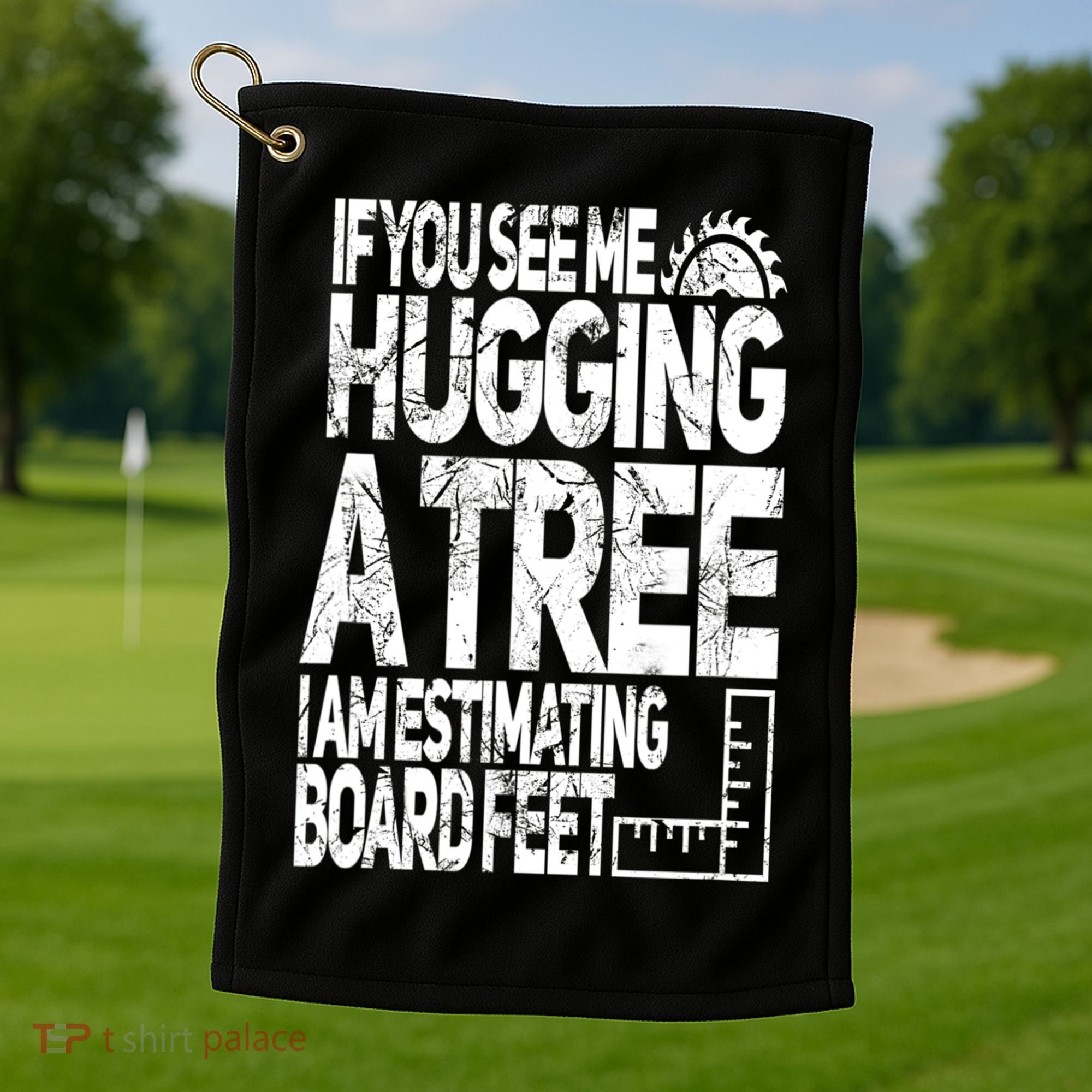 Funny Woodworking Gift For Woodworkers Golf Towel