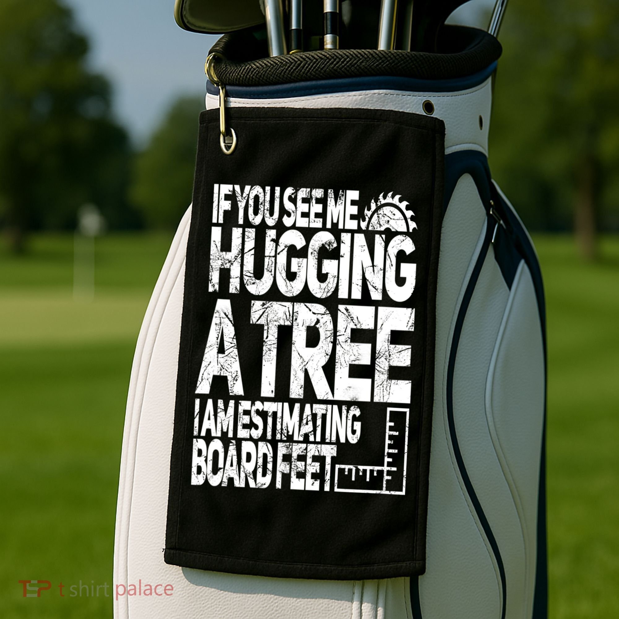 Funny Woodworking Gift For Woodworkers Golf Towel