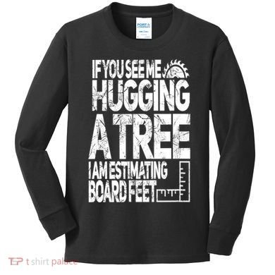 Funny Woodworking Gift For Woodworkers Kids Long Sleeve Shirt