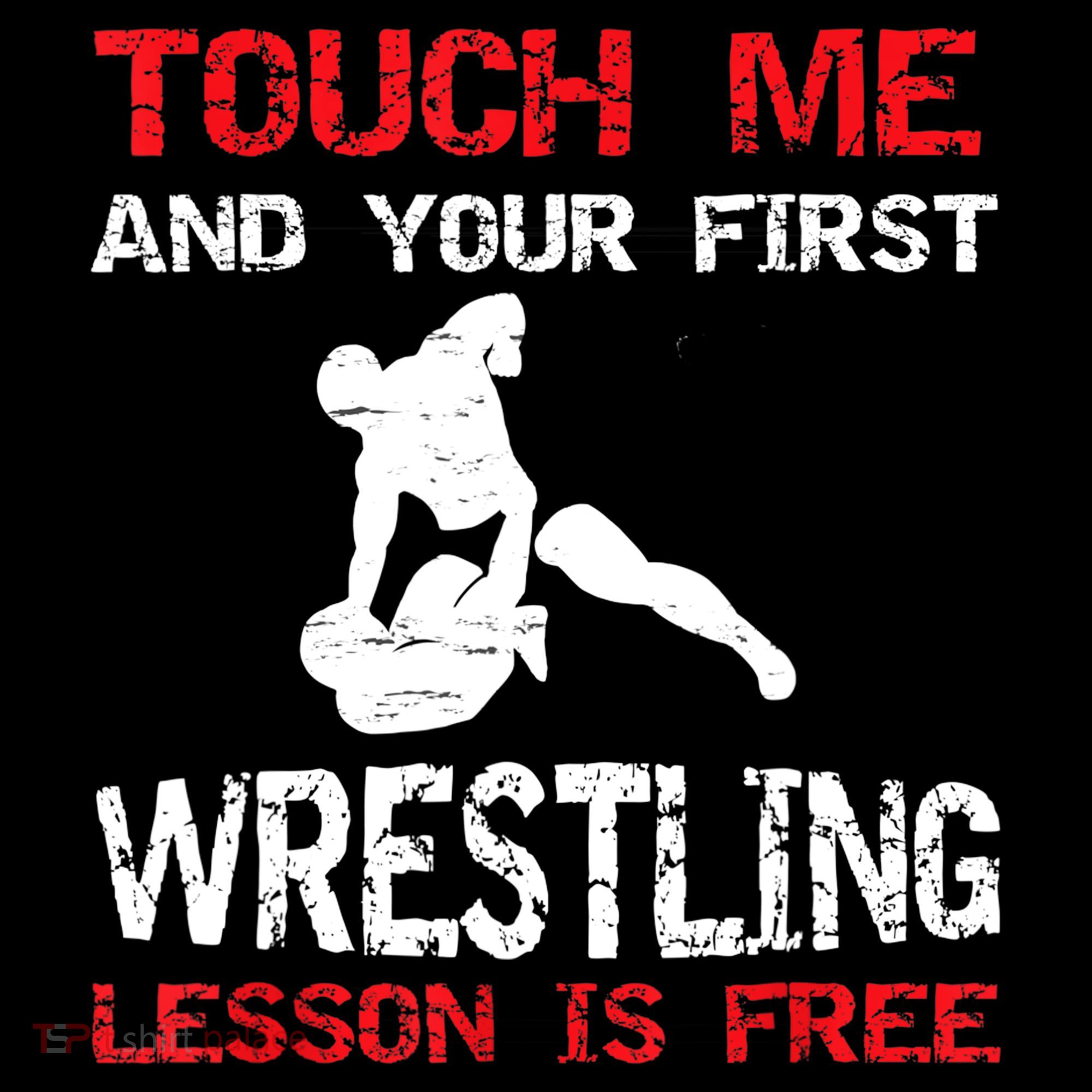 Funny Wrestling Gift First Lesson Is Free Wrestler Gift Coffee Mug