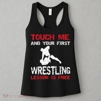 Funny Wrestling Gift First Lesson Is Free Wrestler Gift Women's Tank Top thumb 3