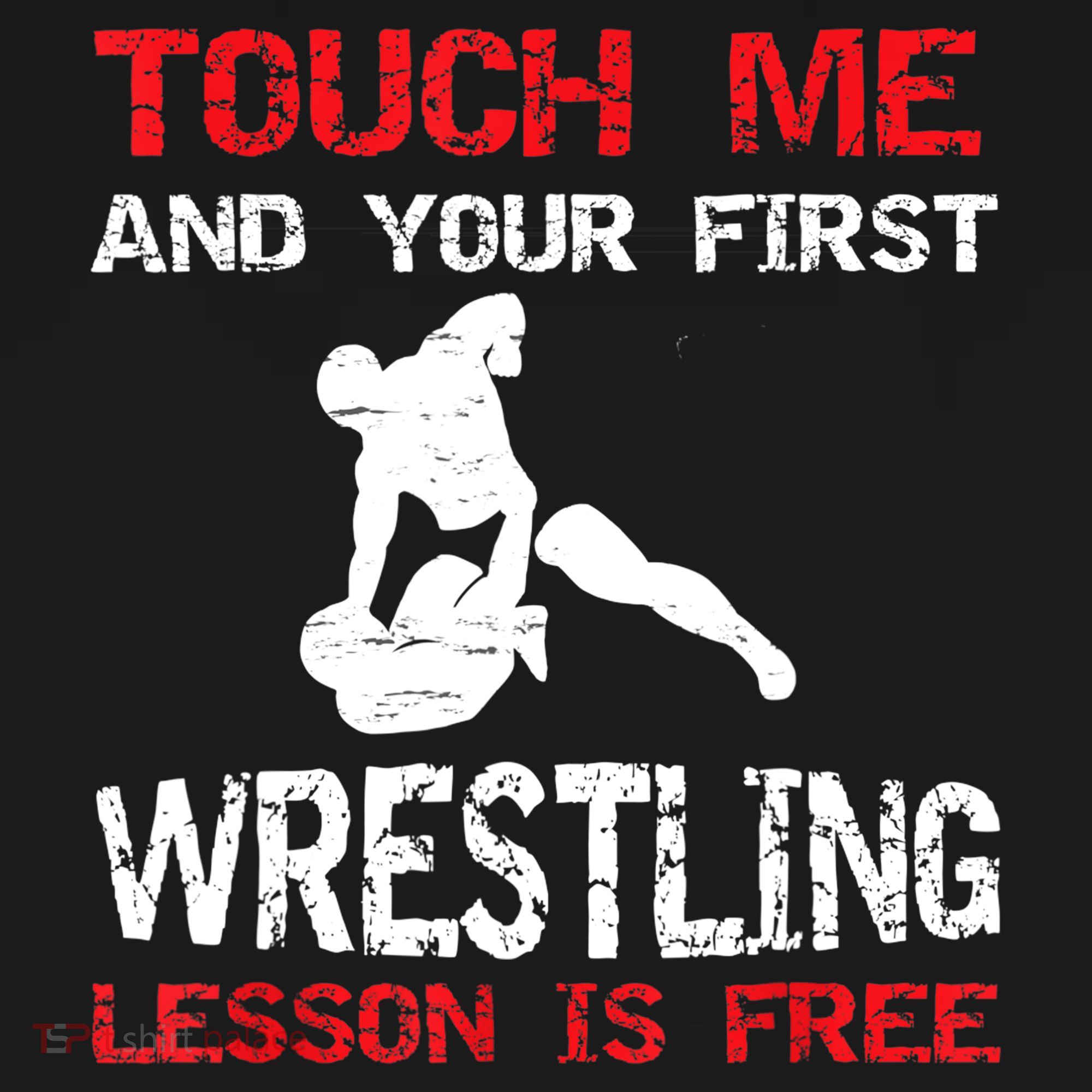 Funny Wrestling Gift First Lesson Is Free Wrestler Gift Women's Tank Top