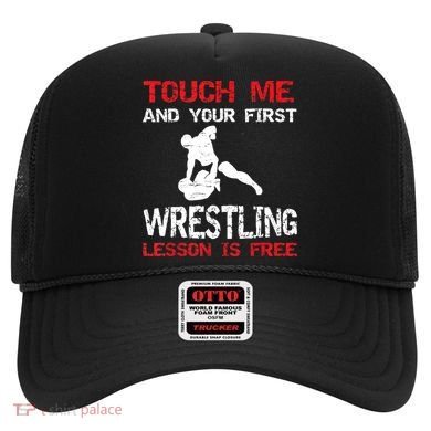 Funny Wrestling Gift First Lesson Is Free Wrestler Gift Hat