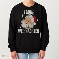 Frohe Weihnachten German Merry Christmas Women's Sweatshirt thumb 0