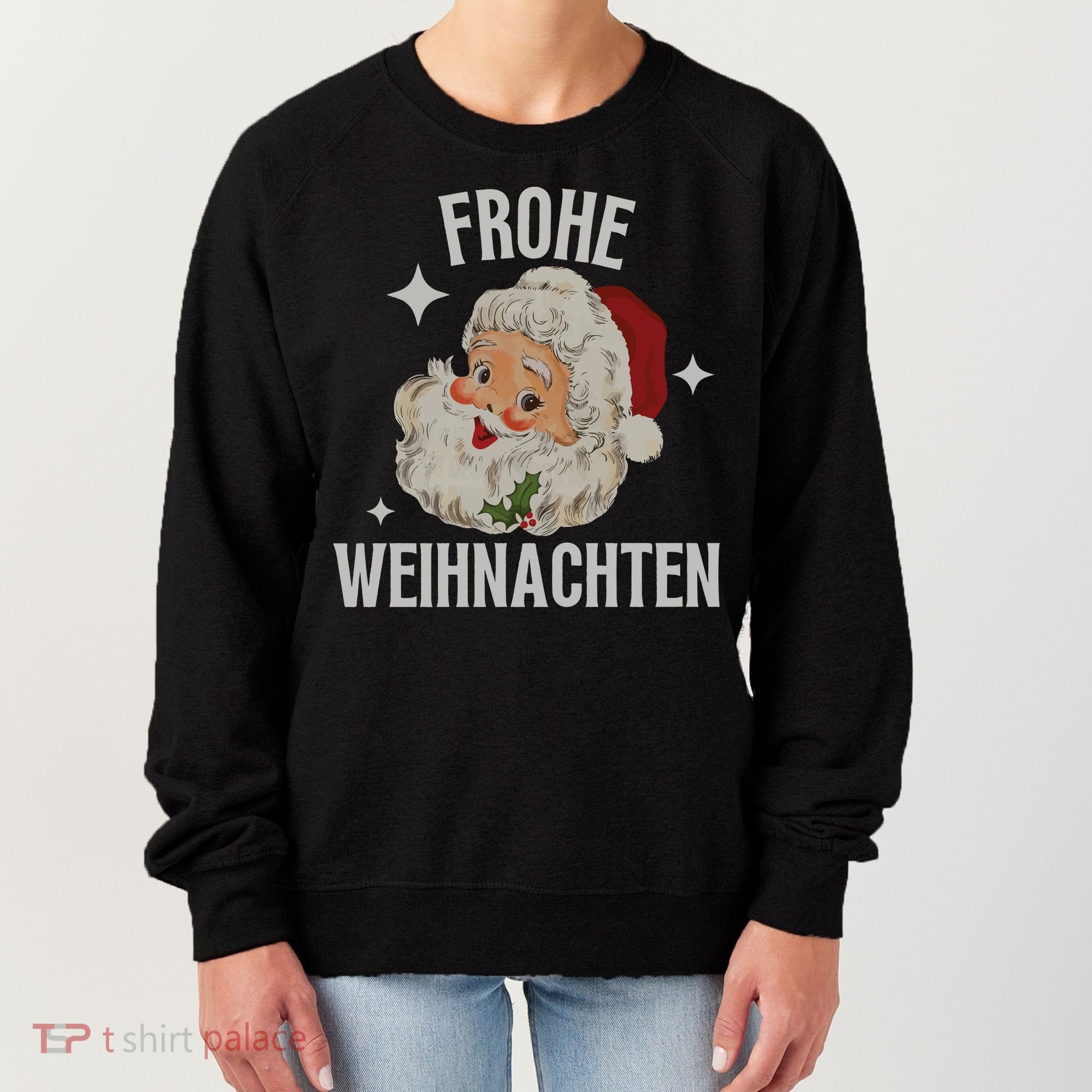Frohe Weihnachten German Merry Christmas Women's Sweatshirt