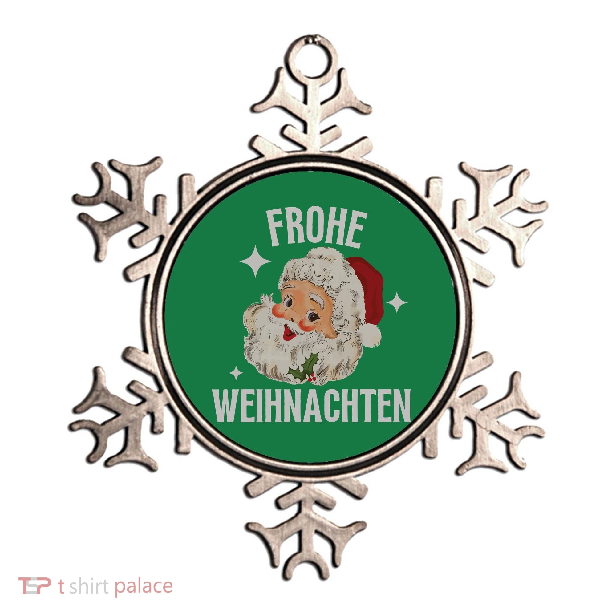 Frohe Weihnachten German Merry Christmas Ornament