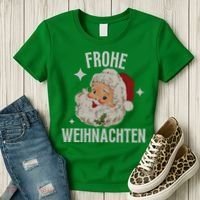 Frohe Weihnachten German Merry Christmas Women's T-Shirt thumb 3