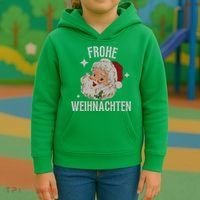Frohe Weihnachten German Merry Christmas Kids Hoodie thumb 3
