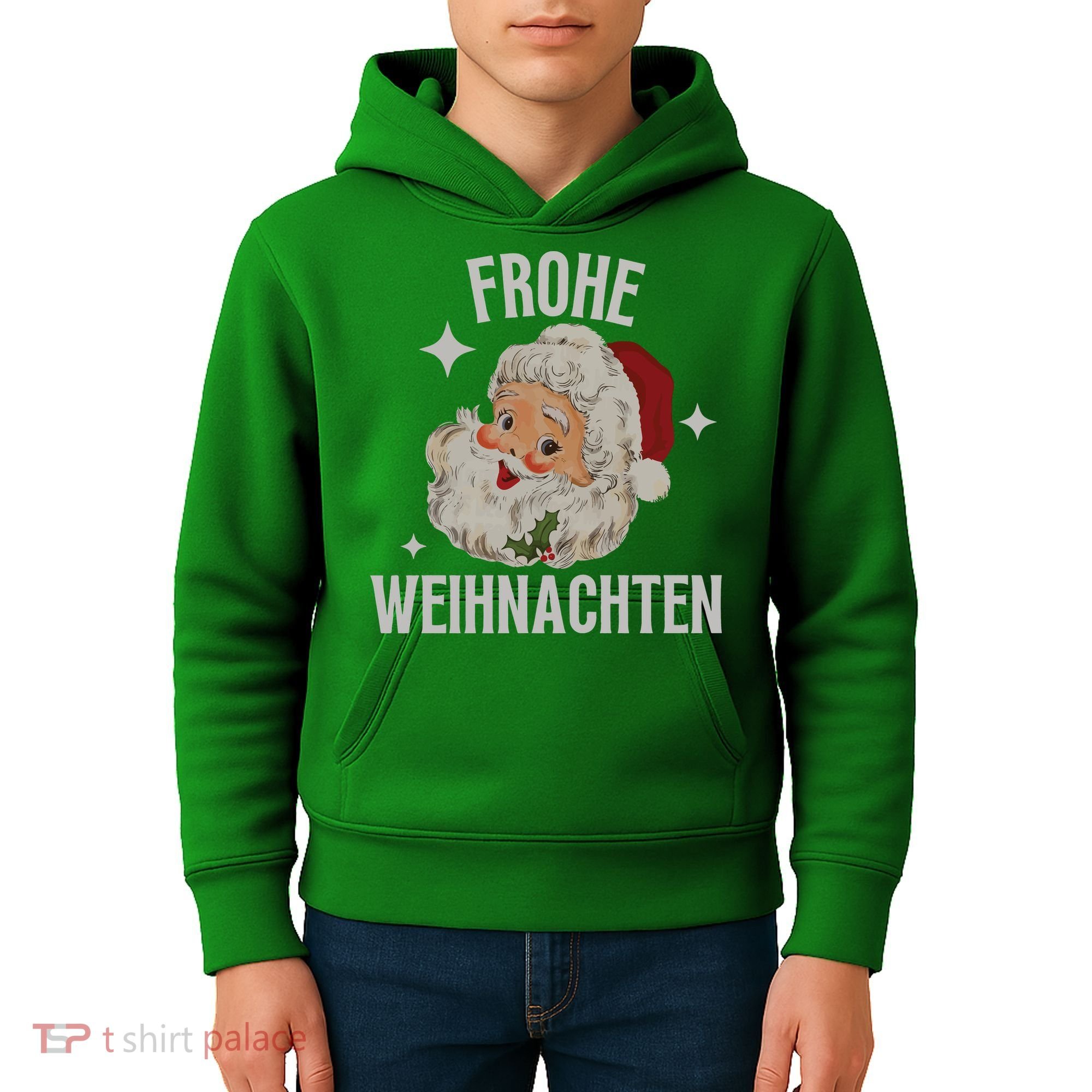 Frohe Weihnachten German Merry Christmas Kids Hoodie