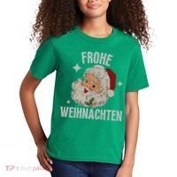 Frohe Weihnachten German Merry Christmas Kids T-Shirt thumb 2