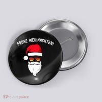 Frohe Weihnachten! German Santa Hat Germany Flag Sunglasses Button thumb 0