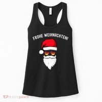 Frohe Weihnachten! German Santa Hat Germany Flag Sunglasses Women's Tank Top thumb 0