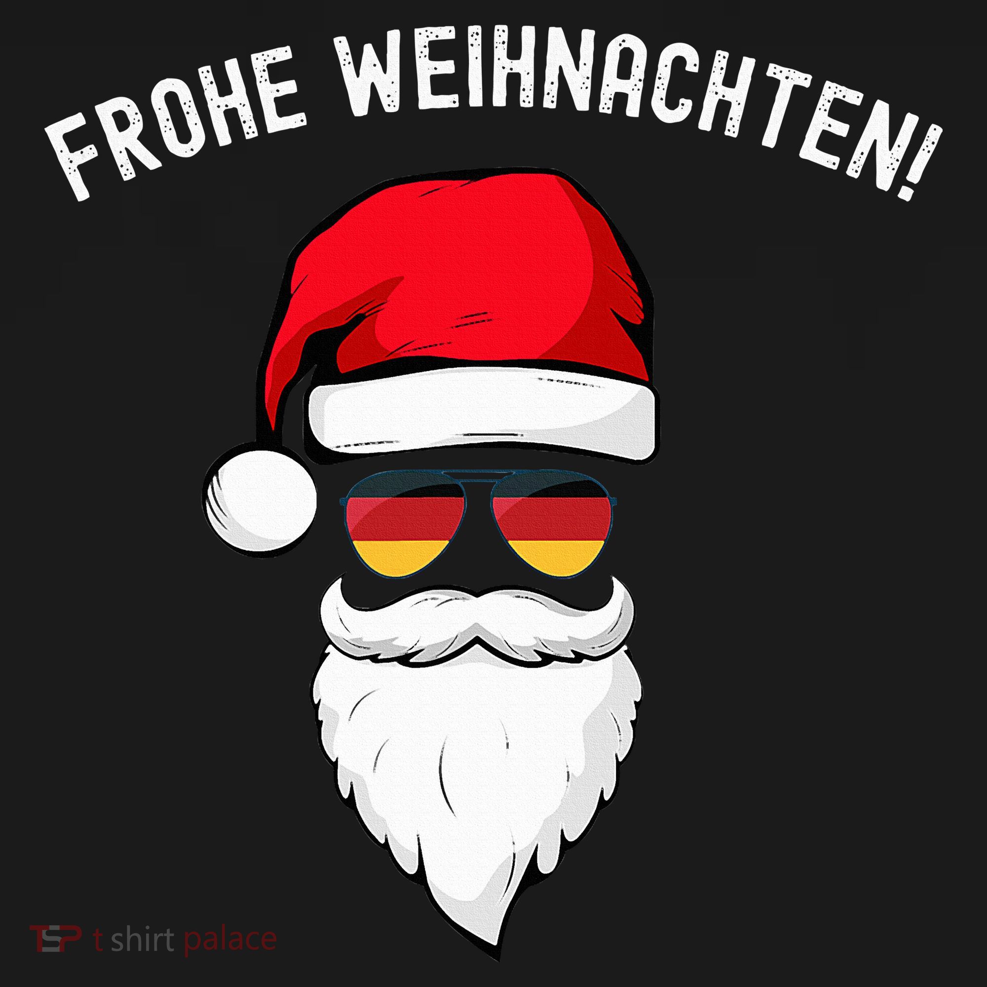 Frohe Weihnachten! German Santa Hat Germany Flag Sunglasses Tote Bag