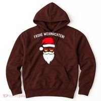Frohe Weihnachten! German Santa Hat Germany Flag Sunglasses Hoodie thumb 0