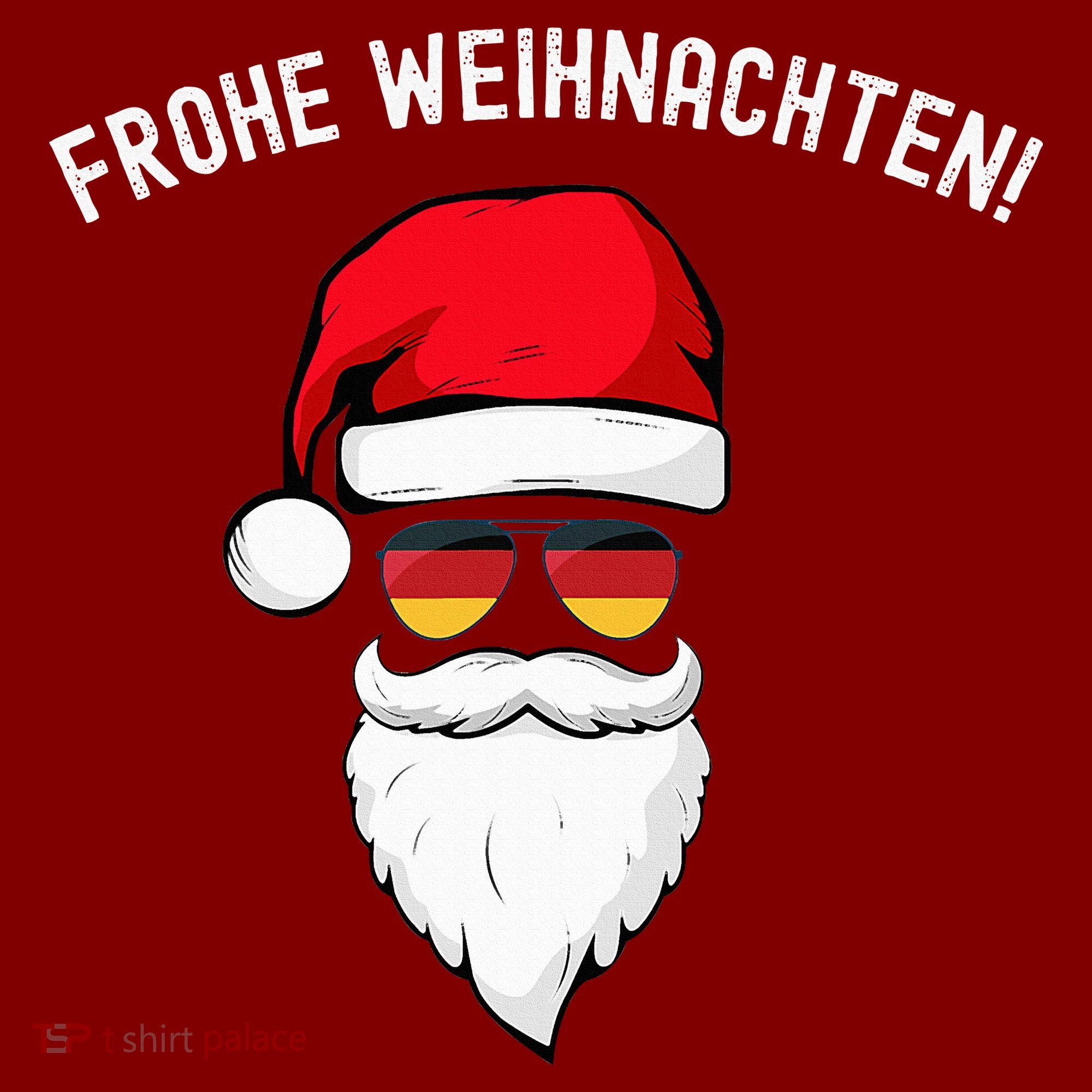 Frohe Weihnachten! German Santa Hat Germany Flag Sunglasses Visor