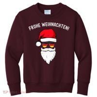Frohe Weihnachten! German Santa Hat Germany Flag Sunglasses Kids Sweatshirt thumb 0