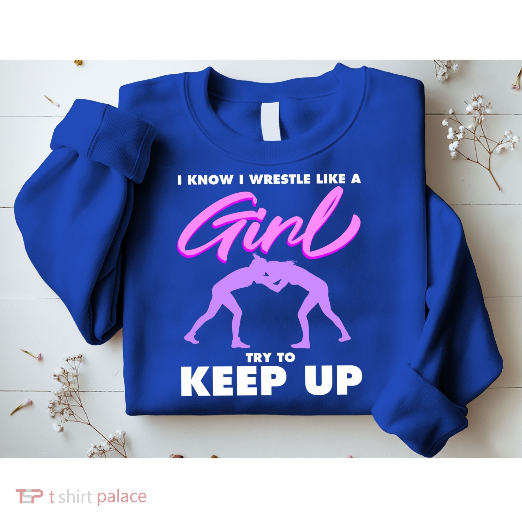 Funny Wrestler Gift Cool Female Wrestling Lover Athlete Gift Sweatshirt
