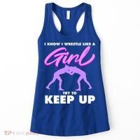 Funny Wrestler Gift Cool Female Wrestling Lover Athlete Gift Women's Tank Top thumb 0