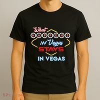 Funny What Happens In Vegas Stays In Vegas Gift T-Shirt thumb 3