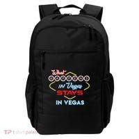 Funny What Happens In Vegas Stays In Vegas Gift Backpack thumb 0