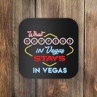 Funny What Happens In Vegas Stays In Vegas Gift Coaster thumb 0