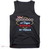 Funny What Happens In Vegas Stays In Vegas Gift Tank Top thumb 0