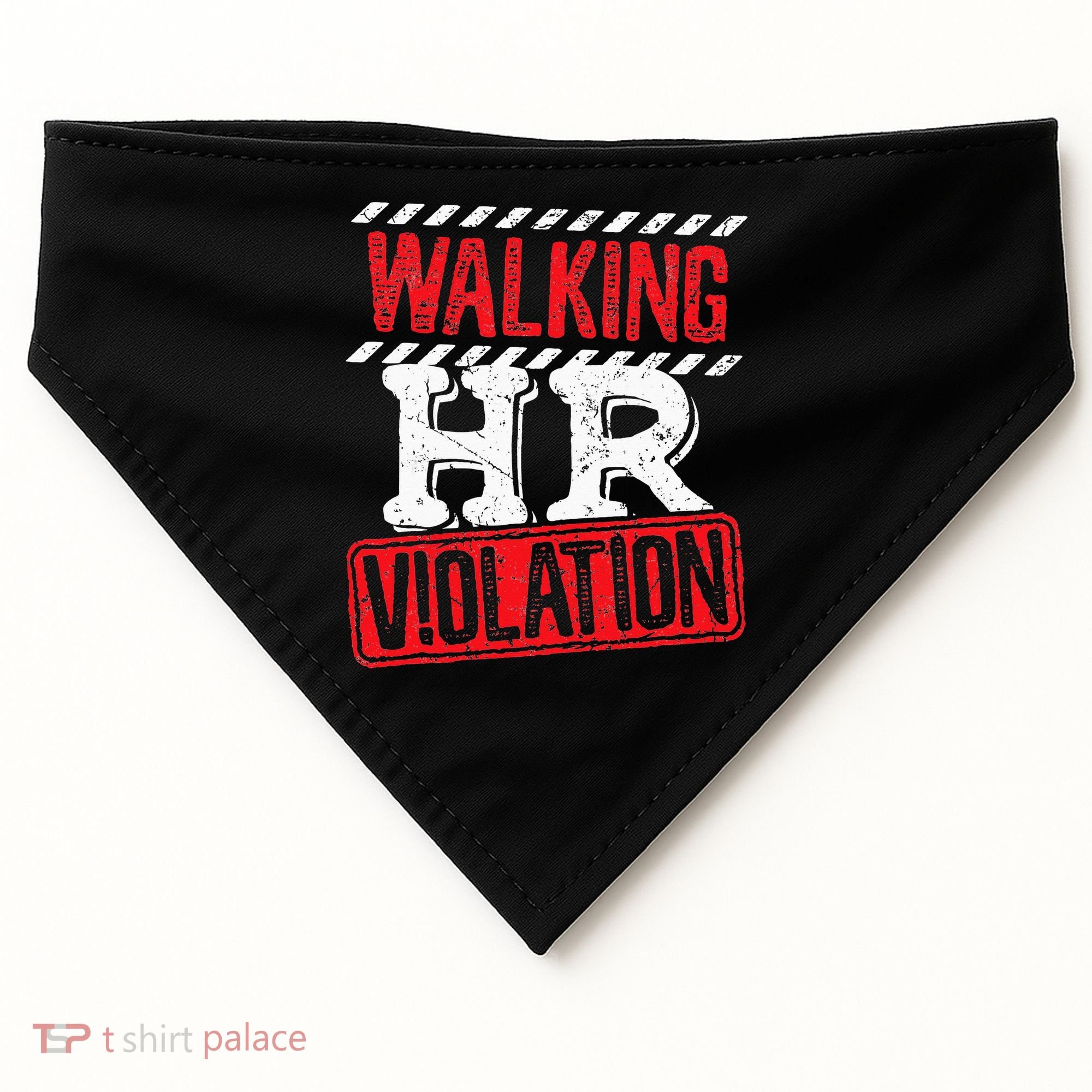 Funny Walking HR Violation Politically Incorrect USA-Made Doggie Bandana