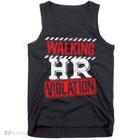 Funny Walking HR Violation Politically Incorrect Tank Top thumb 0