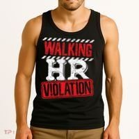 Funny Walking HR Violation Politically Incorrect Tank Top thumb 3