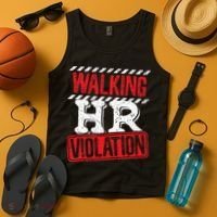 Funny Walking HR Violation Politically Incorrect Tank Top thumb 4