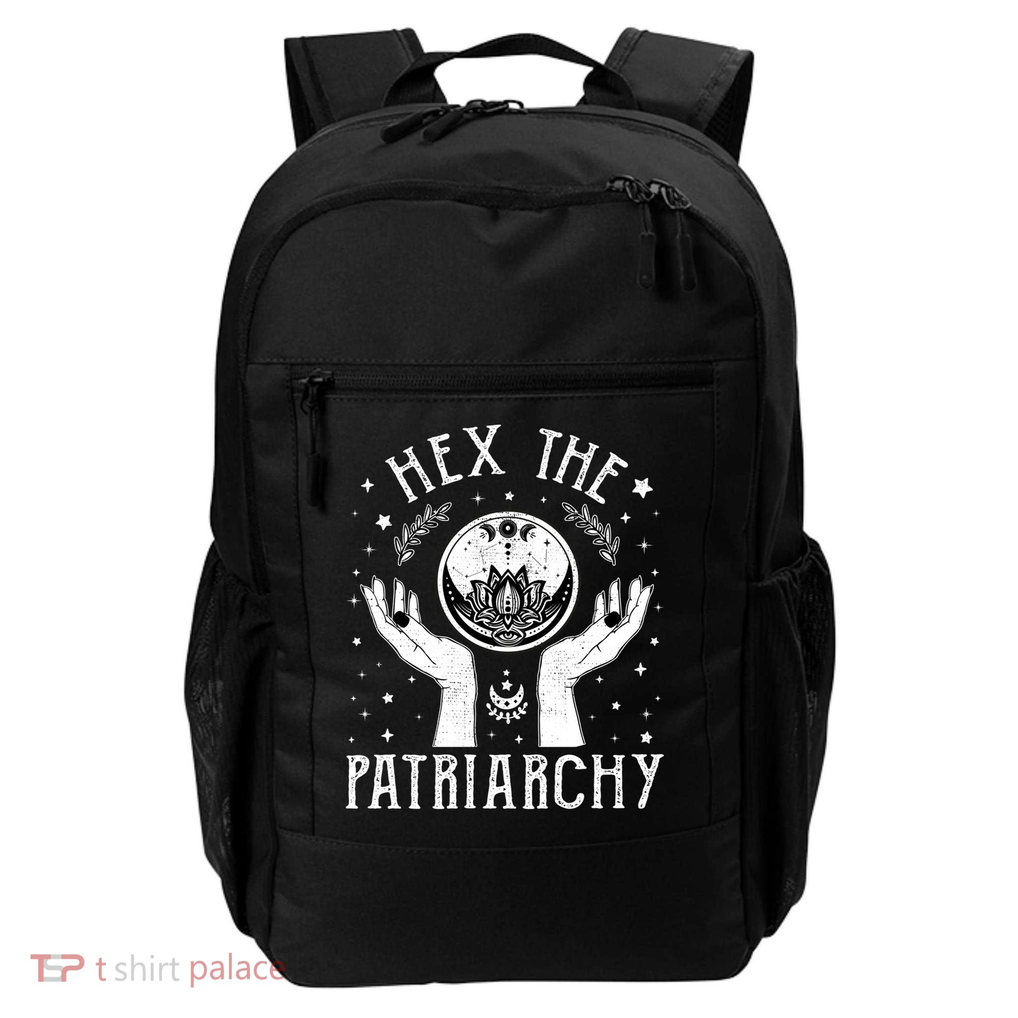Feminist Witch Hex The Patriarchy Halloween Witch Vibes Great Gift Backpack