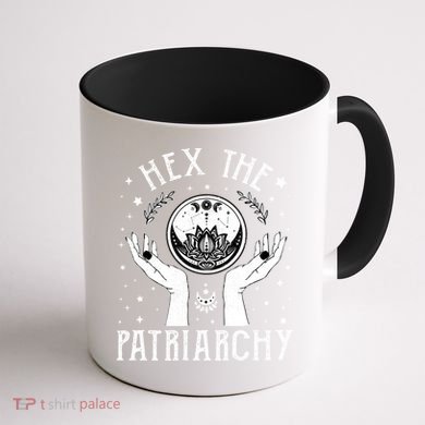 Feminist Witch Hex The Patriarchy Halloween Witch Vibes Great Gift Coffee Mug back