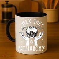 Feminist Witch Hex The Patriarchy Halloween Witch Vibes Great Gift Coffee Mug thumb 4