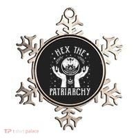 Feminist Witch Hex The Patriarchy Halloween Witch Vibes Great Gift Ornament thumb 0