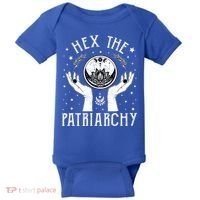 Feminist Witch Hex The Patriarchy Halloween Witch Vibes Great Gift Baby Bodysuit thumb 0