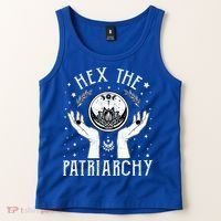 Feminist Witch Hex The Patriarchy Halloween Witch Vibes Great Gift Tank Top thumb 2