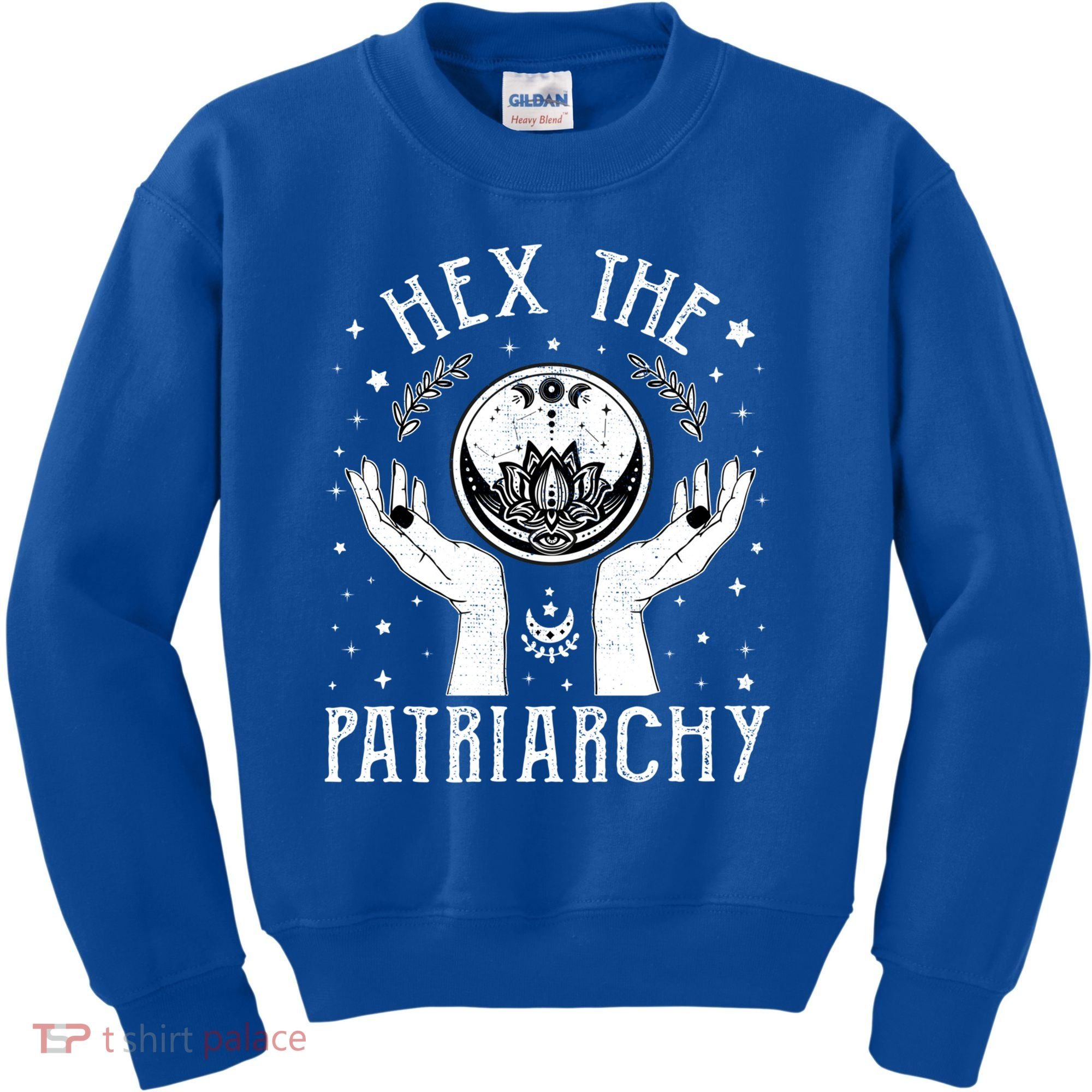 Feminist Witch Hex The Patriarchy Halloween Witch Vibes Great Gift Kids Sweatshirt