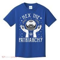 Feminist Witch Hex The Patriarchy Halloween Witch Vibes Great Gift Kids T-Shirt thumb 0