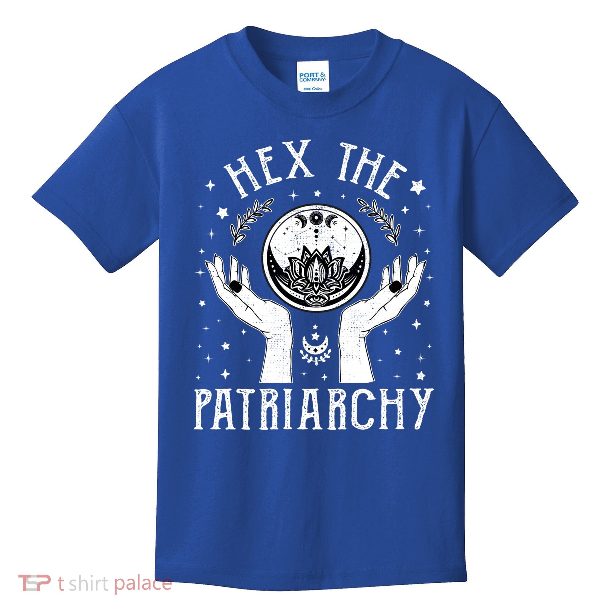 Feminist Witch Hex The Patriarchy Halloween Witch Vibes Great Gift Kids T-Shirt