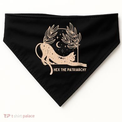 Feminist Witch, Hex The Patriarchy USA-Made Doggie Bandana