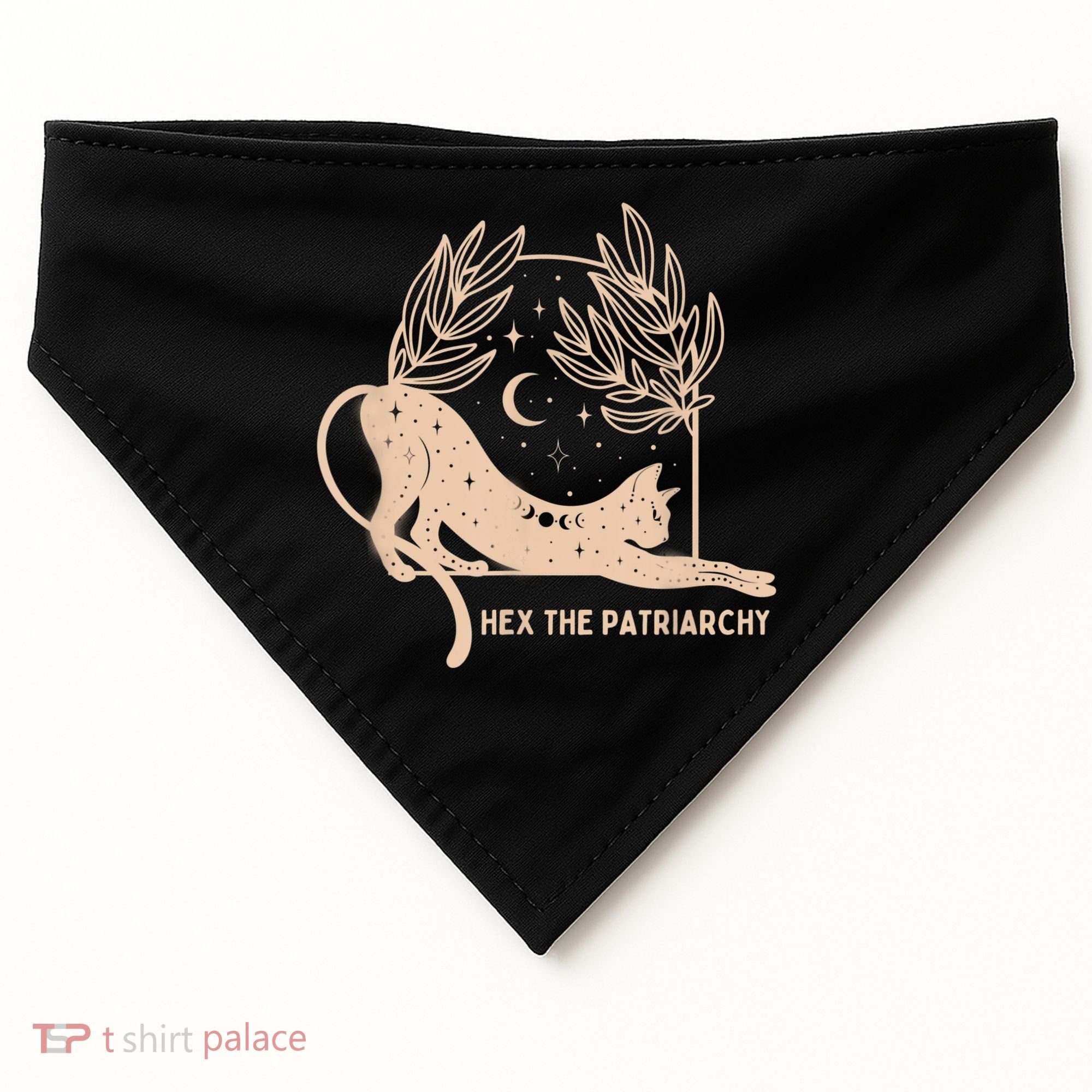 Feminist Witch, Hex The Patriarchy USA-Made Doggie Bandana