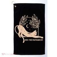 Feminist Witch, Hex The Patriarchy Golf Towel thumb 0