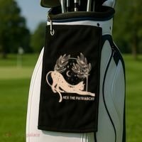 Feminist Witch, Hex The Patriarchy Golf Towel thumb 2