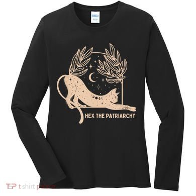 Feminist Witch, Hex The Patriarchy Women's Long Sleeve Shirt